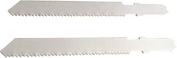 Disston - 3" Long, 18 Teeth per Inch, Bi-Metal Jig Saw Blade - Toothed Edge, 0.06" Thick, U-Shank, Raker Tooth Set - Caliber Tooling