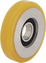 Blickle - 3 Inch Diameter x 63/64 Inch Wide, Polyurethane-Elastomer Blickle Extrathane Caster Wheel - 396 Lb. Capacity, 3/8 Inch Axle Diameter, Ball Bearing - Caliber Tooling