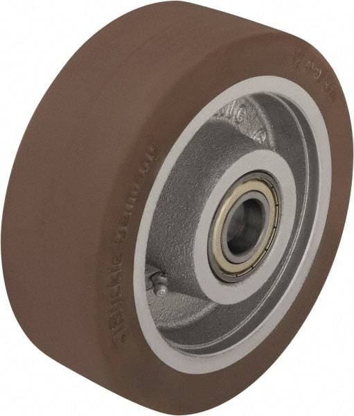 Blickle - 6-1/2 Inch Diameter x 1-31/32 Inch Wide, Polyurethane-Elastomer Blickle Besthane Caster Wheel - 1,760 Lb. Capacity, 25/32 Inch Axle Diameter, Ball Bearing - Caliber Tooling