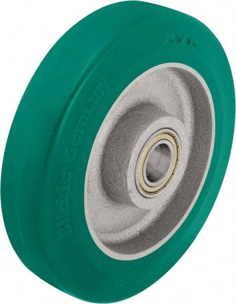 Blickle - 10 Inch Diameter x 2-23/64 Inch Wide, Polyurethane-Elastomer Blickle Softhane Caster Wheel - 2,640 Lb. Capacity, 1 Inch Axle Diameter, Ball Bearing - Caliber Tooling