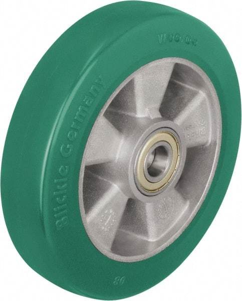 Blickle - 8 Inch Diameter x 1-31/32 Inch Wide, Polyurethane-Elastomer Blickle Softhane Caster Wheel - 1,540 Lb. Capacity, 25/32 Inch Axle Diameter, Ball Bearing - Caliber Tooling