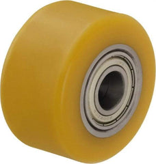 Blickle - 2 Inch Diameter x 1-29/64 Inch Wide, Polyurethane-Elastomer Blickle Extrathane Caster Wheel - 330 Lb. Capacity, 5/16 Inch Axle Diameter, Ball Bearing - Caliber Tooling