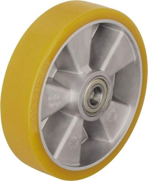 Blickle - 8 Inch Diameter x 1-31/32 Inch Wide, Polyurethane-Elastomer Blickle Extrathane Caster Wheel - 1,760 Lb. Capacity, 1 Inch Axle Diameter, Ball Bearing - Caliber Tooling