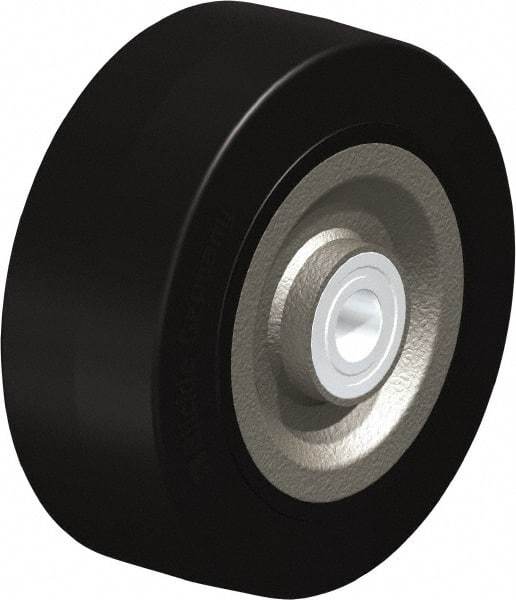 Blickle - 8 Inch Diameter x 3-9/64 Inch Wide, Solid Rubber Caster Wheel - 1,870 Lb. Capacity, 1 Inch Axle Diameter, Ball Bearing - Caliber Tooling