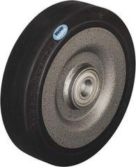 Blickle - 6-1/2 Inch Diameter x 1-31/32 Inch Wide, Solid Rubber Caster Wheel - 990 Lb. Capacity, 25/32 Inch Axle Diameter, Ball Bearing - Caliber Tooling