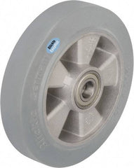 Blickle - 6-1/2 Inch Diameter x 1-37/64 Inch Wide, Solid Rubber Caster Wheel - 660 Lb. Capacity, 19/32 Inch Axle Diameter, Ball Bearing - Caliber Tooling