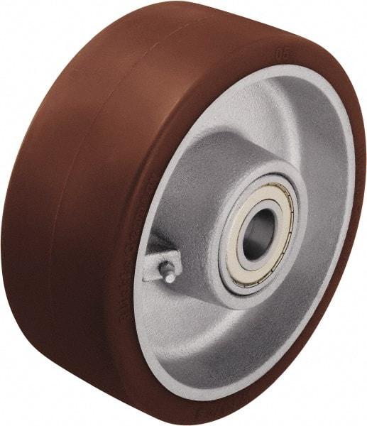 Blickle - 8 Inch Diameter x 3-9/64 Inch Wide, Polyurethane-Elastomer Blickle Besthane Caster Wheel - 3,520 Lb. Capacity, 1 Inch Axle Diameter, Ball Bearing - Caliber Tooling