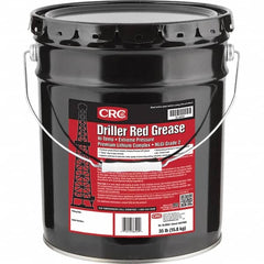 CRC - 35 Lb Pail Lithium Extreme Pressure Grease - Red, Extreme Pressure & High Temperature, 400°F Max Temp, NLGIG 2, - Caliber Tooling