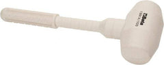 Beta - 35 oz Head 2-23/64" Face Diam Rubber Dead Blow Hammer - 11-13/16" OAL, Rubber Handle - Caliber Tooling