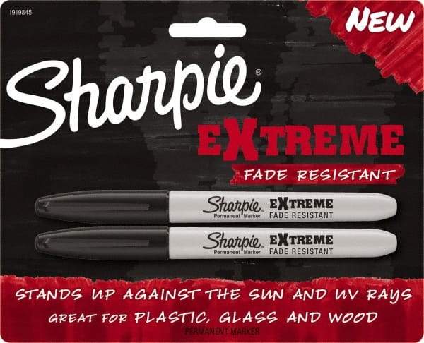 Sharpie - Black Permanent Marker - Fine Felt Tip, AP Nontoxic Ink - Caliber Tooling