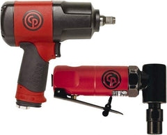 Chicago Pneumatic - Impact Wrench Air Tool Combination Kit - 90 psi, Includes 1/4" 90° Mini Angle Die Grinder - Caliber Tooling