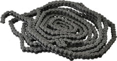 Morse - 1/4" Pitch, ANSI 25, Single Strand Roller Chain - Chain No. 25, 10 Ft. Long, 0.13" Roller Diam, 1/8" Roller Width - Caliber Tooling