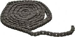 Morse - 3/8" Pitch, ANSI 35, Single Strand Roller Chain - Chain No. 35, 10 Ft. Long, 1/5" Roller Diam, 3/16" Roller Width - Caliber Tooling