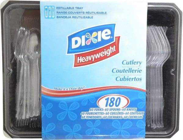 Dixie - 60 Piece Each of Forks, Knives & Spoons - 60 Pieces Each of Forks, Knives and Spoons - Caliber Tooling