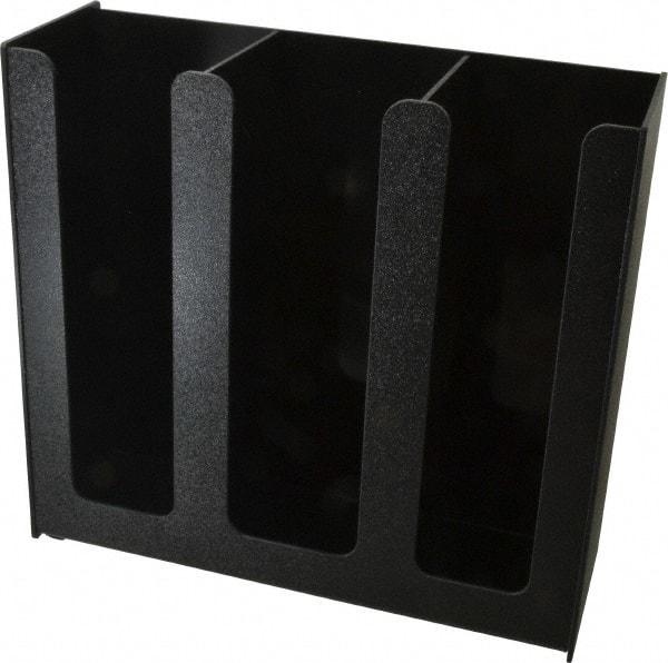 Vertiflex Products - 12-3/4 x 4-1/2 x 12" Three Column Cup Holder - Black - Caliber Tooling