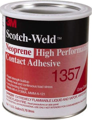 3M - Construction Adhesives - 1357 1G NEOPRN GRY/GRN SCOTCHWELD HP CONTACT ADH - Caliber Tooling