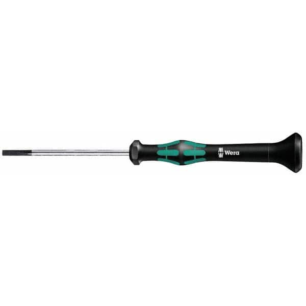 Wera - 1mm Blade Width, 137mm OAL, Precision Slotted Screwdriver - Caliber Tooling