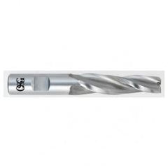 1/4 x 1/2 x 2-1/4 x 4-3/8 3 Fl HSS-CO Tapered Center Cutting End Mill -  Bright - Caliber Tooling