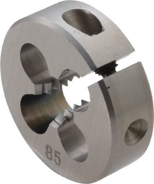 OSG - 1/4-20 UNC Thread, 13/16" Outside Diam High Speed Steel Round Die - 1/4" Thick, Right Hand Thread, Adjustable - Exact Industrial Supply