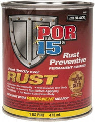 POR-15 - 1 Pint, Semi Gloss Black, Rust Preventative Paint - Comes in Can - Caliber Tooling