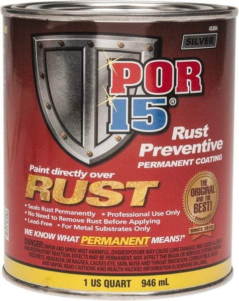 POR-15 - 1 Quart, Silver, Rust Preventative Paint - Comes in Can - Caliber Tooling