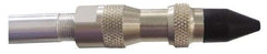 Coilhose Pneumatics - 125 Max psi Rubber Push Button Blow Gun - 1/4 NPT, 39" Tube Length, Nickel Plated Brass - Caliber Tooling