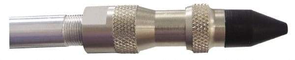 Coilhose Pneumatics - 125 Max psi Rubber Push Button Blow Gun - 1/4 NPT, 27" Tube Length, Nickel Plated Brass - Caliber Tooling