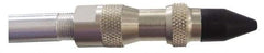 Coilhose Pneumatics - 125 Max psi Rubber Push Button Blow Gun - 1/4 NPT, 15" Tube Length, Nickel Plated Brass - Caliber Tooling