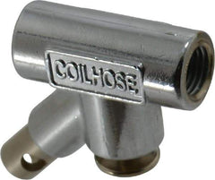 Coilhose Pneumatics - 150 Max psi Standard Safety Inline Blow Gun - 1/4 NPT, 3/4" Tube Length, Chrome Plated Zinc - Caliber Tooling