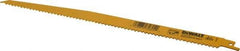 DeWALT - 12" Long, Bi-Metal Reciprocating Saw Blade - Tapered Profile, 6 TPI, Toothed Edge, Universal Shank - Caliber Tooling