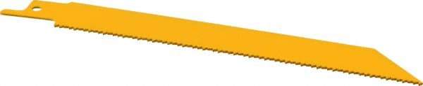 DeWALT - 6" Long, Bi-Metal Reciprocating Saw Blade - Straight Profile, 14 TPI, Toothed Edge, Universal Shank - Caliber Tooling