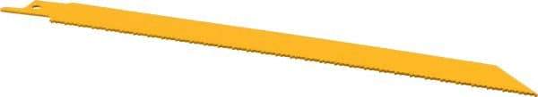 DeWALT - 8" Long, Bi-Metal Reciprocating Saw Blade - Straight Profile, 14 TPI, Toothed Edge, Universal Shank - Caliber Tooling