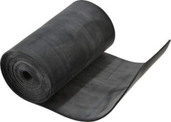 Made in USA - 1/16" Thick x 4" Wide x 60" Long, Plain Backed Buna-N Rubber Strip - Stock Length, 60 Shore A Durometer, 2,500 psi Tensile Strength, -20 to 170°F, Black - Caliber Tooling