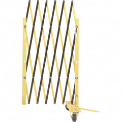 Illinois Engineered Products - 40" High Portable Barrier Gates - Galvanized Steel, Yellow/Black - Caliber Tooling