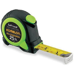 Komelon - 25' x 1" Yellow Blade Tape Measure - Caliber Tooling