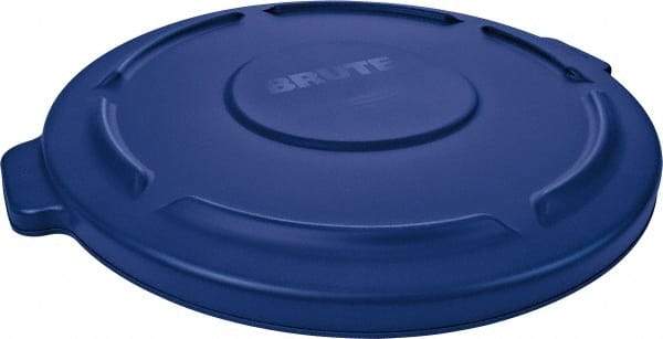 Rubbermaid - Round Lid for Use with 44 Gal Round Trash Cans - Blue, Plastic, For 2643 Brute Trash Cans - Caliber Tooling