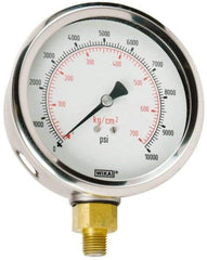 Value Collection - 0 to 10000 Scale Range Pressure Dry Gauge - 1.5 Percent of Scale Accuracy - Caliber Tooling