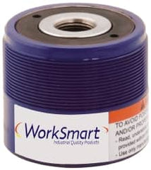 Value Collection - 12 Ton, 0.31" Stroke, 0.89 Cu In Oil Capacity, Portable Hydraulic Hollow Hole Cylinder - 2.91 Sq In Effective Area, 2.36" Lowered Ht., 2.67" Max Ht., 1.92" Cyl Bore Diam, 1.38" Plunger Rod Diam, 10,000 Max psi - Caliber Tooling