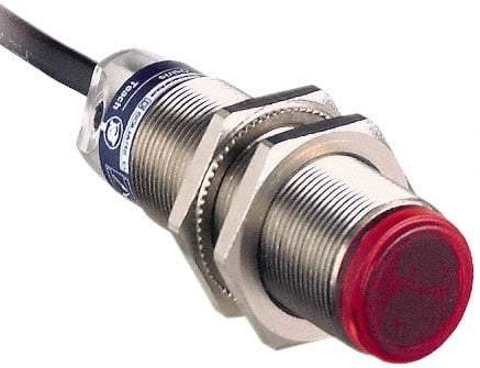 Telemecanique Sensors - Cable Connector, 30m Nominal Distance, Shock and Vibration Resistant, Through Beam Photoelectric Sensor - 12 to 24 VDC, 250 Hz, Brass, 62mm Long x 18mm Wide x 7 Inch High - Caliber Tooling