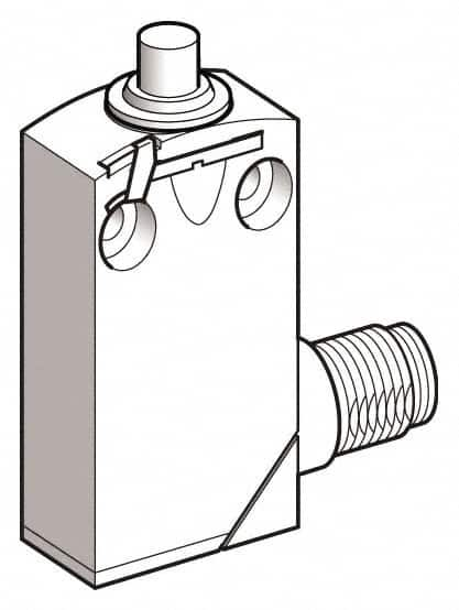 Telemecanique Sensors - DP, NC/NO, 240 VAC, 5 Pin M12 Male Terminal, End Plunger Actuator, General Purpose Limit Switch - IP66, IP67, IP68 IPR Rating - Caliber Tooling