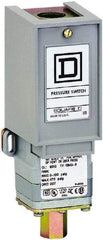 Square D - 1 NEMA Rated, SPDT, 3 to 150 psi, Electromechanical Pressure and Level Switch - Fixed Pressure, 120 VAC at 6 Amp, 125 VDC at 0.22 Amp, 240 VAC at 3 Amp, 250 VDC at 0.27 Amp, 1/4 Inch Connector, Screw Terminal, For Use with 9012G - Caliber Tooling