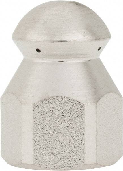 Value Collection - 4,200 psi Fixed, Sewer Pressure Washer Nozzle - 6mm Orifice Diam, 1/4" Thread - Caliber Tooling