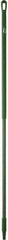 Vikan - 59 x 1-1/4" Fiberglass Squeegee Handle - European Threaded Connection, Green - Caliber Tooling