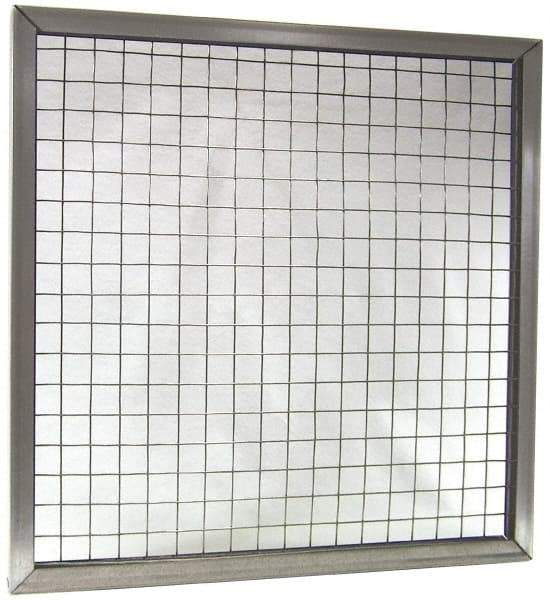 Made in USA - Galvanized Steel Wire Air Filter Frame - 24" Noml Height x 2" Noml Depth x 24" Noml Width, For Use with Filter Pads - Caliber Tooling