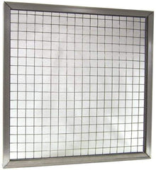 Made in USA - Galvanized Steel Wire Air Filter Frame - 20" Noml Height x 1" Noml Depth x 20" Noml Width, For Use with Filter Pads - Caliber Tooling