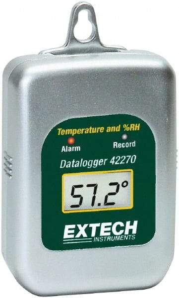 Extech - -40 to 185°F, 0 to 100% Humidity Range, Temp Recorder - Caliber Tooling