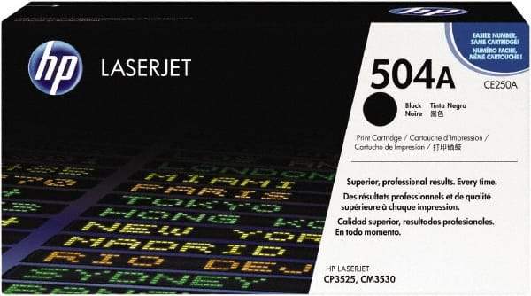 Hewlett-Packard - Black Toner Cartridge - Use with HP Color LaserJet CM3530 MFP, CP3525 - Caliber Tooling