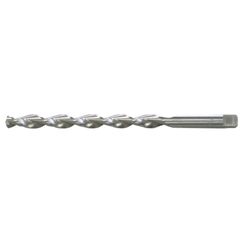 5/8 RHS / RHC HSS 135 Degree Notched Point Deep Hole Parabolic Taper Length Drill - Bright - Exact Industrial Supply