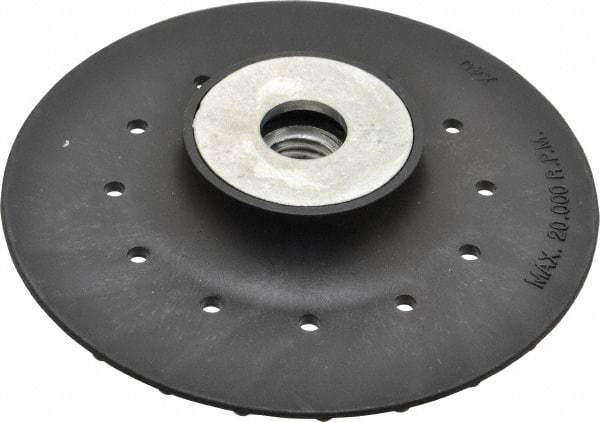 Value Collection - 4-1/2" Diam Locking Nut Disc Backing Pad - Hard Density, 20,000 RPM - Caliber Tooling