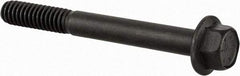 Value Collection - 1/4-20 UNC, 2-1/4" Length Under Head, Hex Drive Flange Bolt - 3/4" Thread Length, Grade 8 Alloy Steel, Smooth Flange, Phosphate & Oil Finish - Caliber Tooling